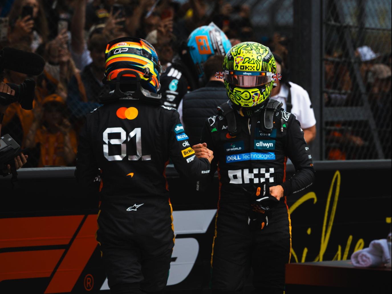 包含阿斯顿马丁力克梅赛德斯，皮亚斯特里状态火热的词条